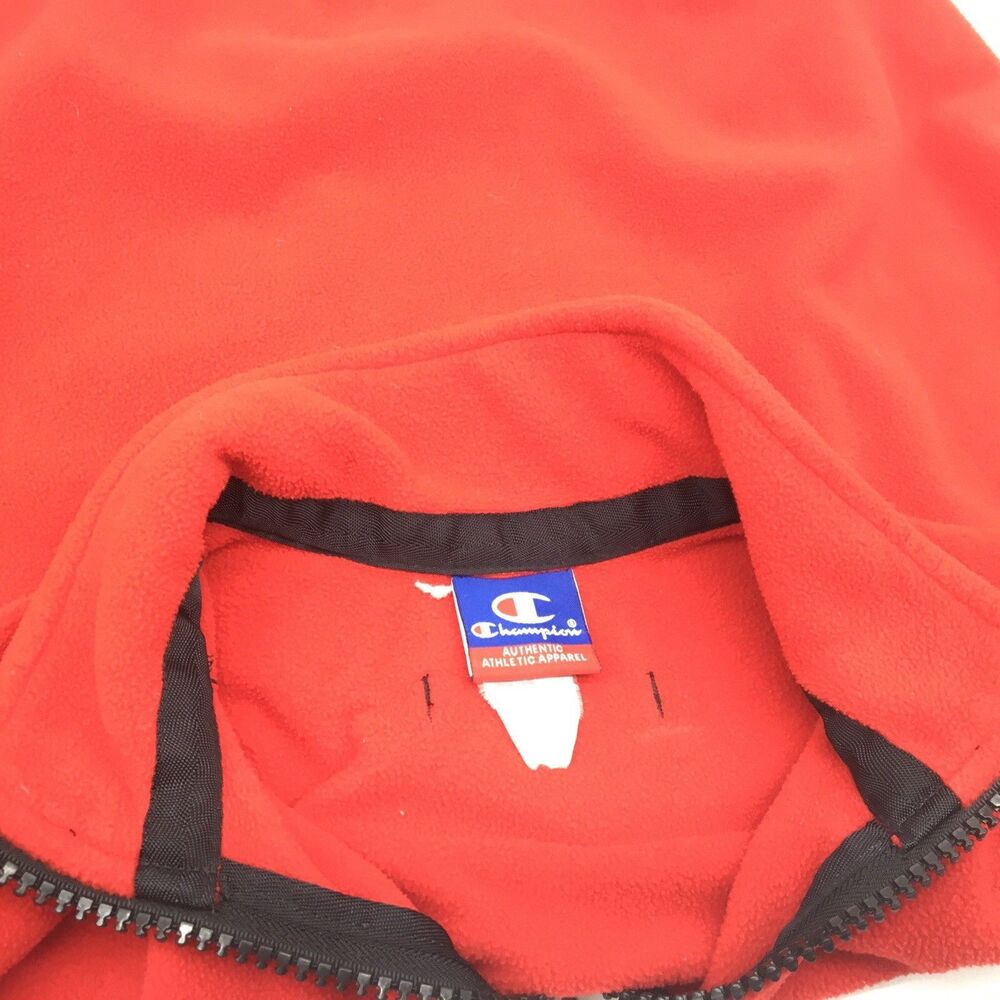 Georgia Bulldogs Champion Fleece Quarter Zip Mens Medium Red Pullover Logo UGA - Picture 9 of 9